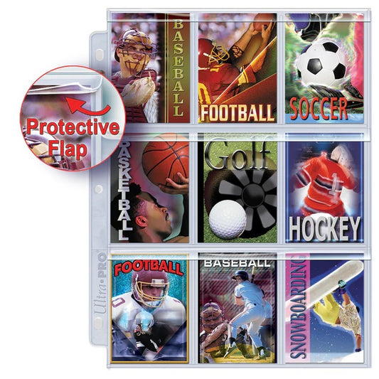 Premium Series 9-Pocket Secure Pages for Standard Size Cards