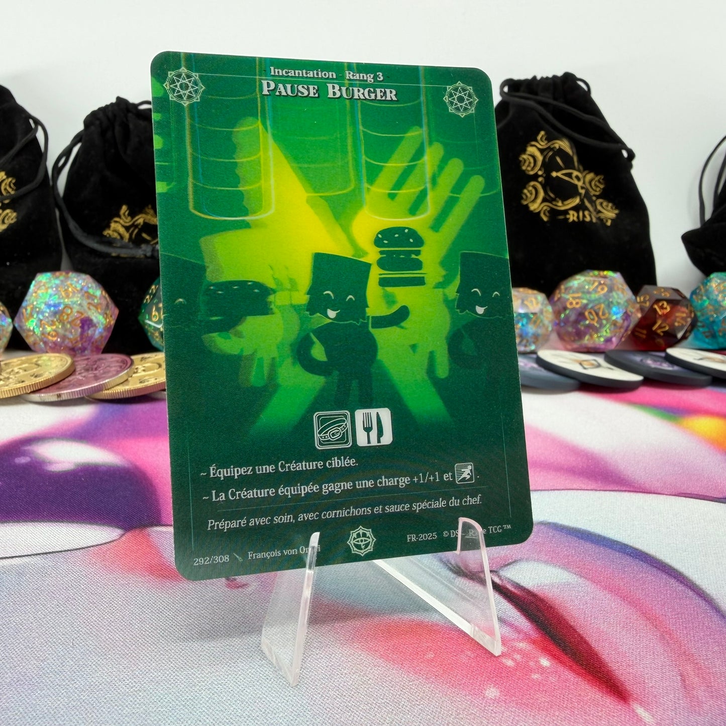 #533 Pause Burger | 292/308 | Depth Lenticular | Lenticular Deck | Common (FR)