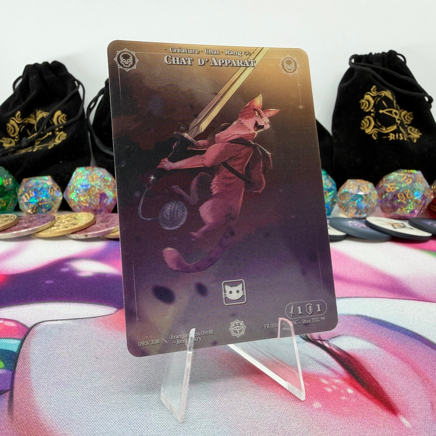 #555 Chat D' Apparat | 093/308 | Depth Lenticular | Lenticular Deck | Common (FR)