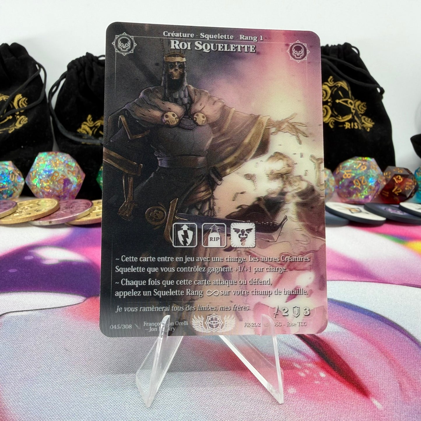 #579 Roi Squelette | 045/308 | Depth Lenticular | Lenticular Deck | Rare (FR)