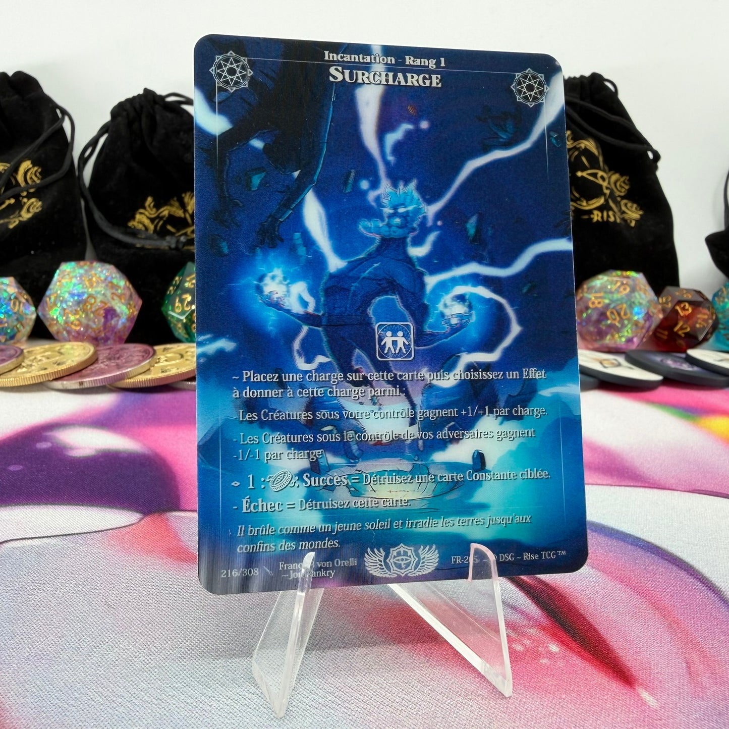 #585 Surcharge | 216/308 | Depth Lenticular | Lenticular Deck | Rare (FR)