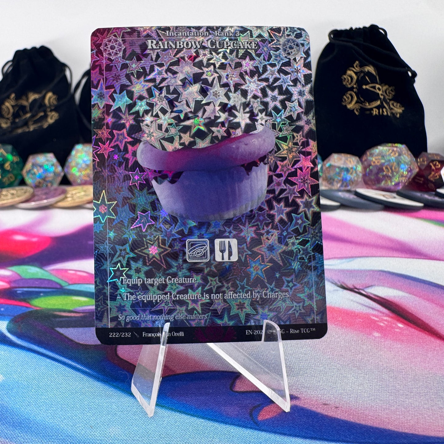 #1491 Rainbow Cupcake | 222/232 | Star Holo | Trophy - 01 | Uncommon (EN)