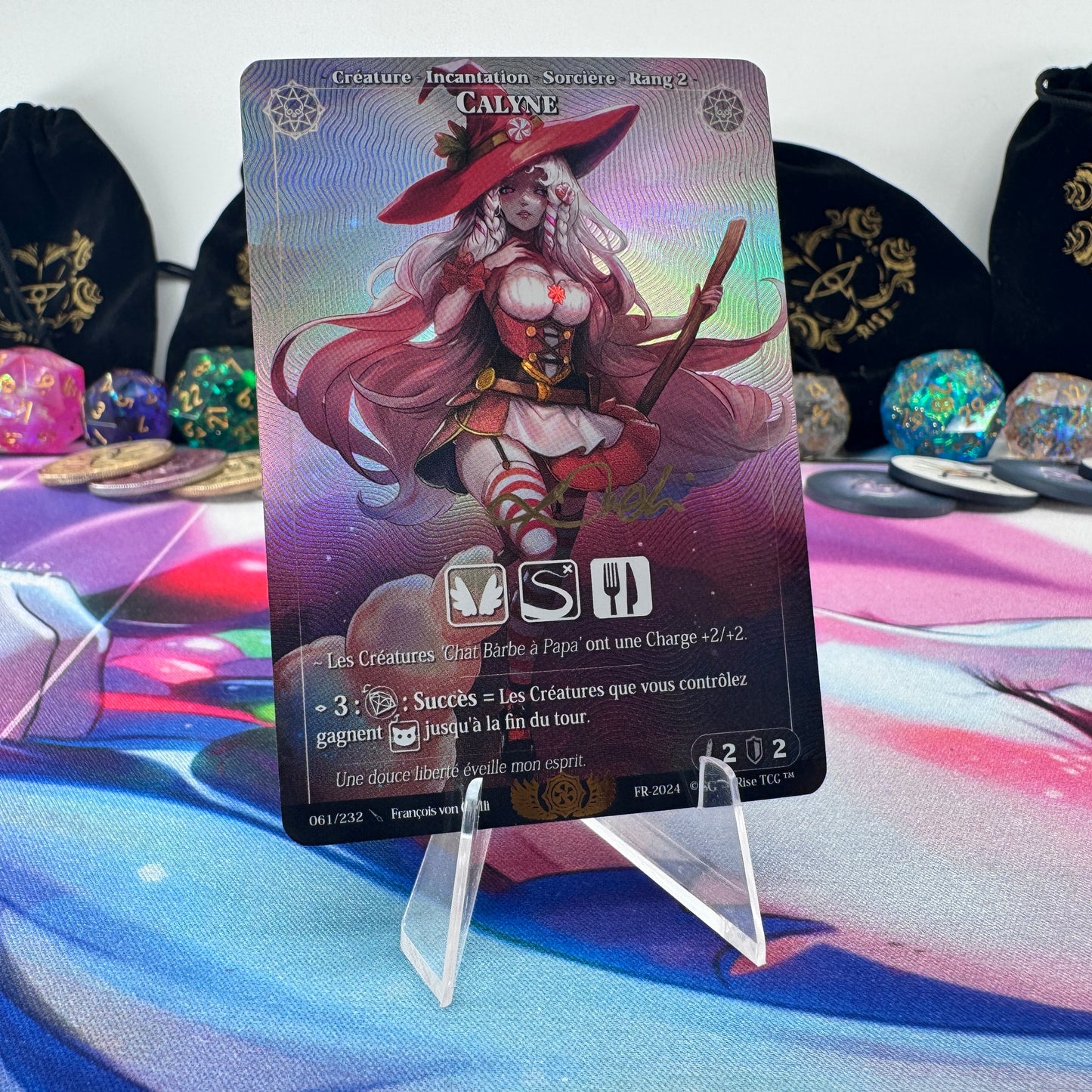 #1607 Calyne | 061/232 | Holo *Signed by Francois* | Candypocalypse | Rare (FR)