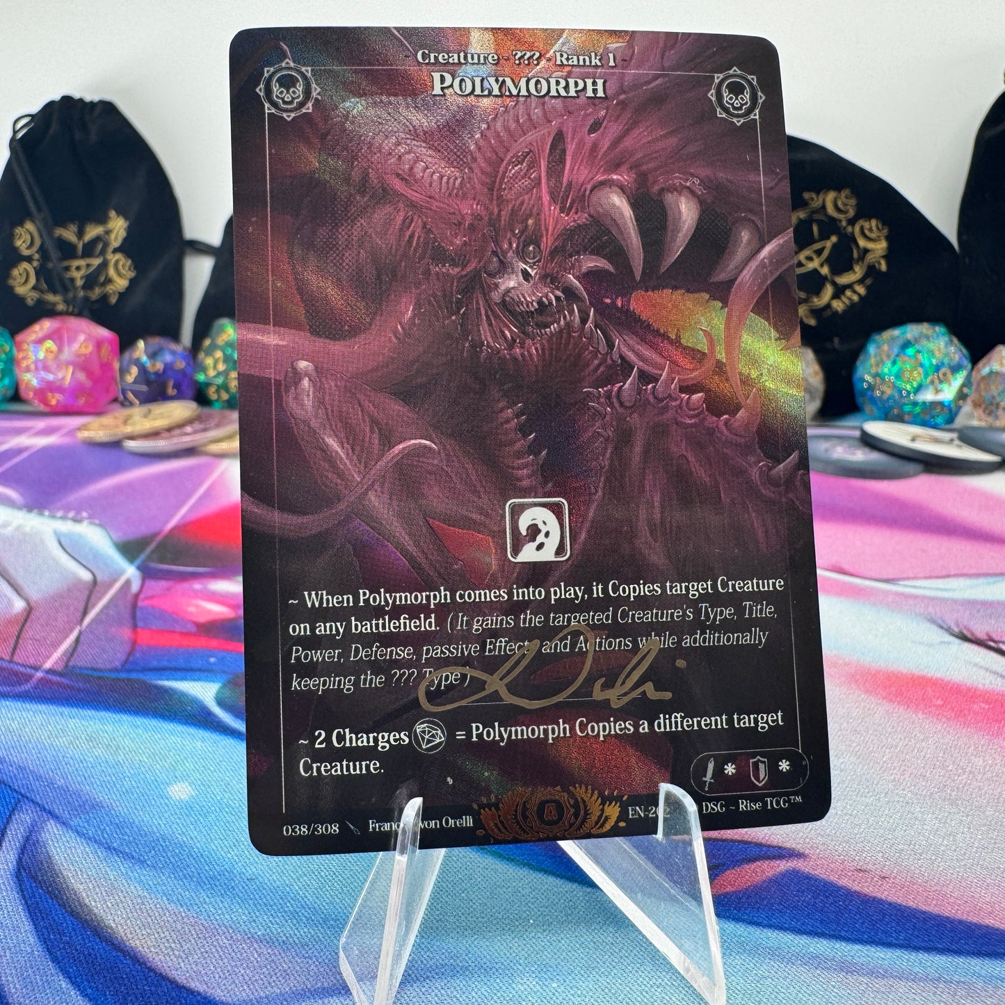 #1622 Polymorph | 038/308 | Holo *Signed by Francois* | Alpha | Legendary (EN)
