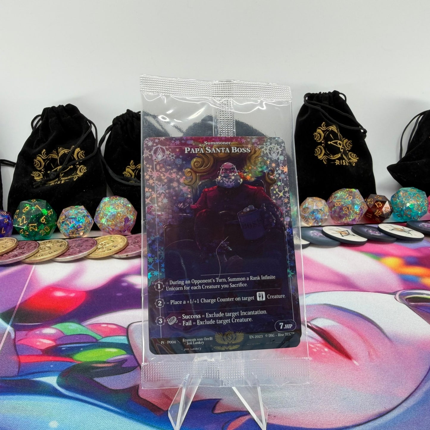 #1141 Papa & Mama Santa Boss | Pt - P004 | Star Foil | Prestige 2023 Promo Sealed Pack | Rare (EN)