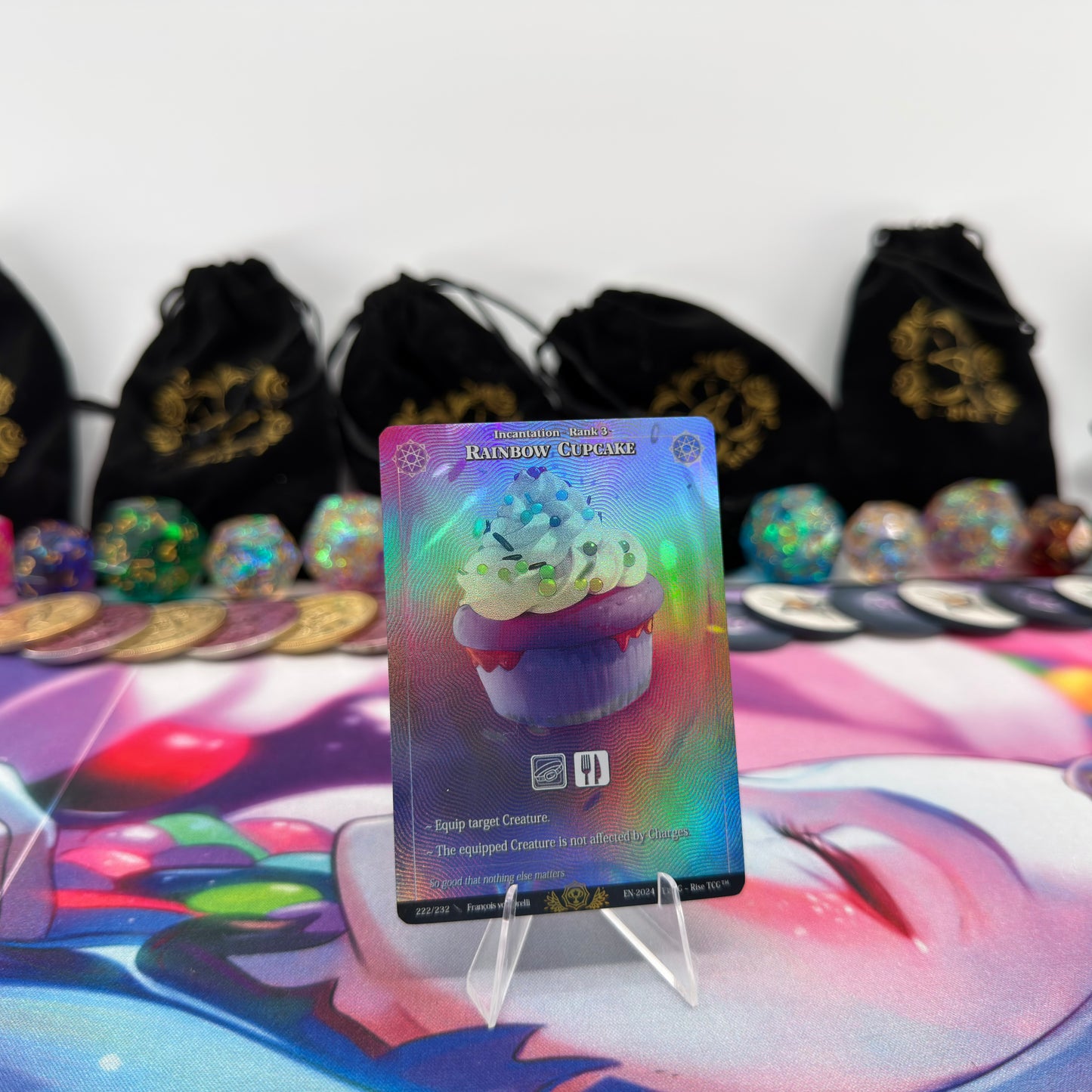 #1266 Rainbow Cupcake | 222/232 | Holo | Trophy - 01 | Uncommon (EN)