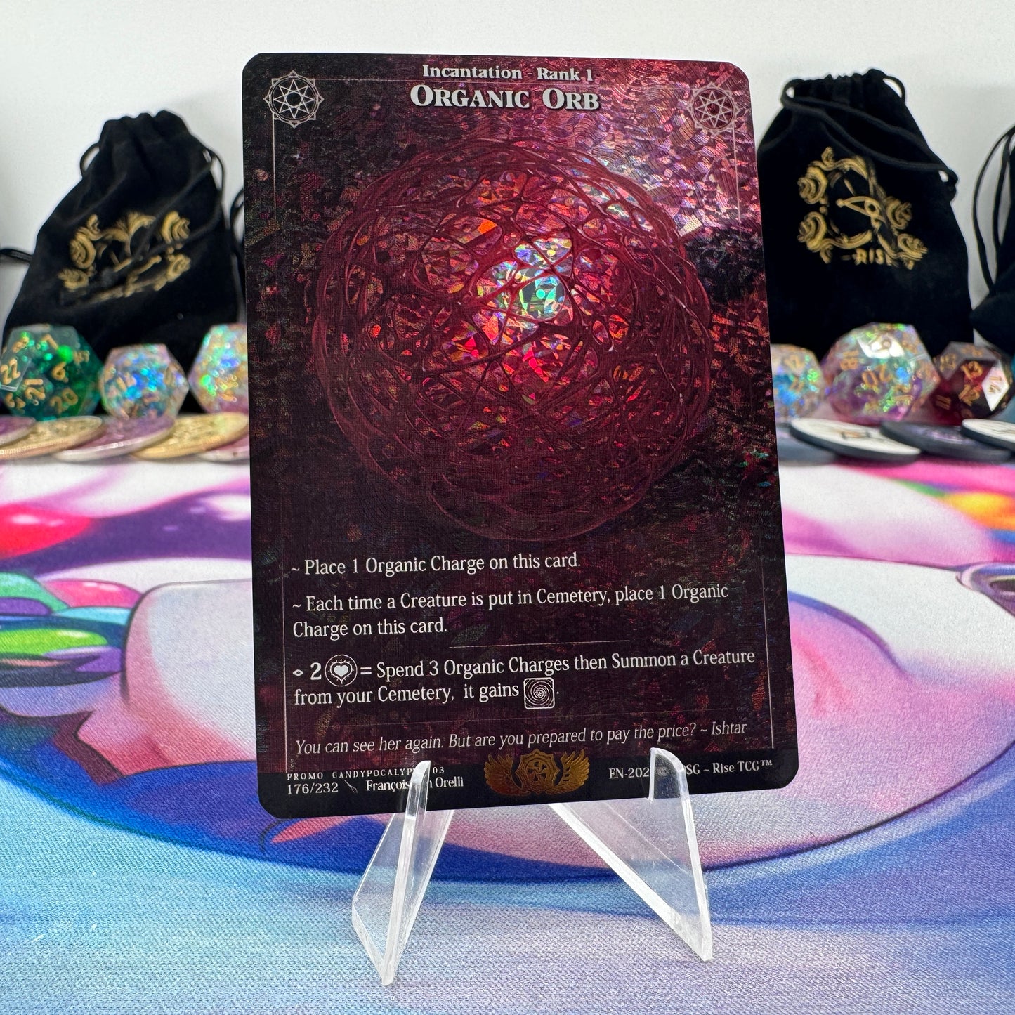 #1677 Organic Orb | 176/232 | Cracked Ice Mini Holo | Candypocalypse Promo | Rare (EN)