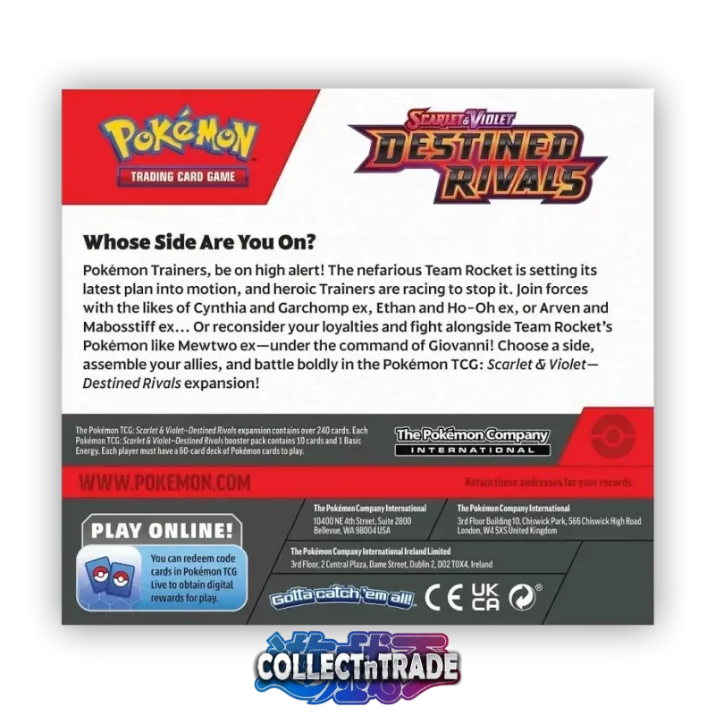 Pokémon TCG: Destined Rivals (SV10) - 36er Display (EN)
