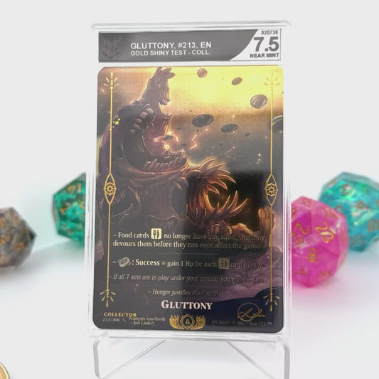 Rise TCG - Gluttony - Glossy Gold Test Collector - POP5