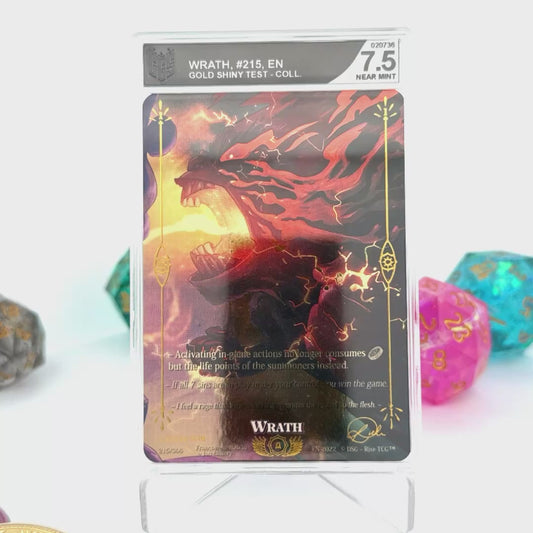 Rise TCG - Wrath - Glossy Gold Test Collector - POP5