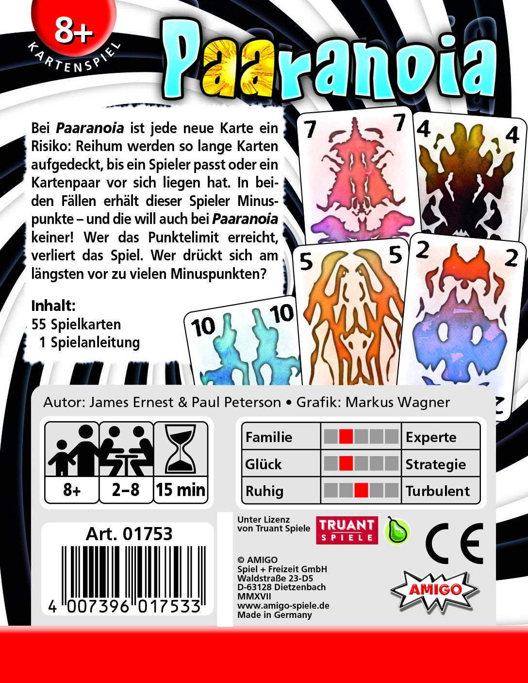 Amigo 01753 - Paaranoia - Kartenspiel