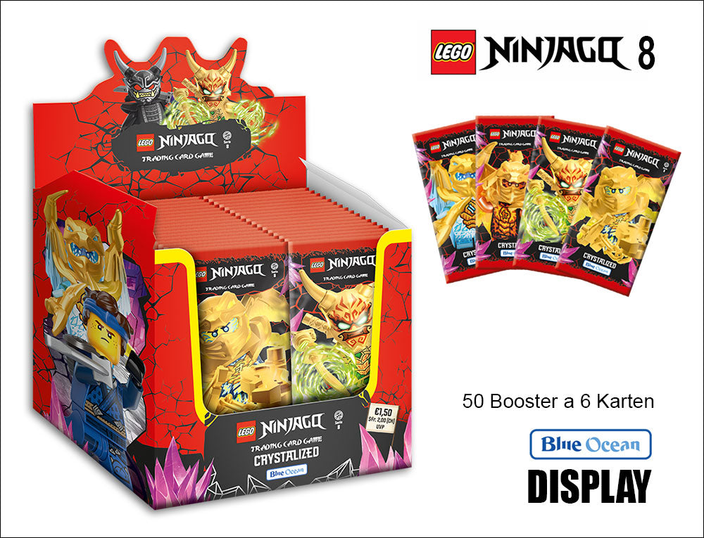 LEGO NINJAGO Trading Cards Serie 8 Next Level – 50er DISPLAY