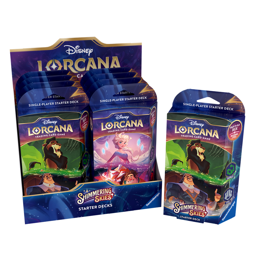Disney Lorcana Set 5: Shimmering Skies - Starter Deck Display (8 pcs) - EN