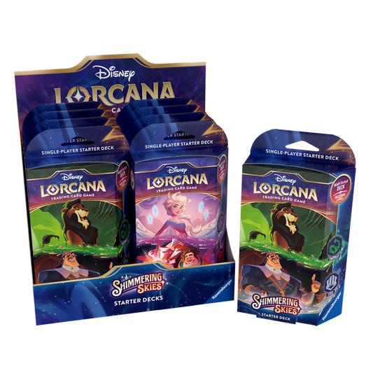 Disney Lorcana Set 5: Shimmering Skies - Starter Deck Display (8 pcs) - EN