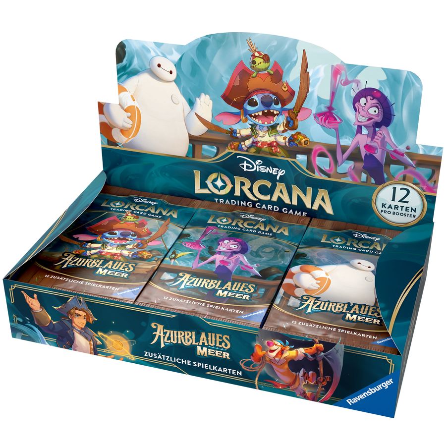 Disney Lorcana: Set 6 - Azurite Sea - Display mit 24 Booster Packs (Deutsch)