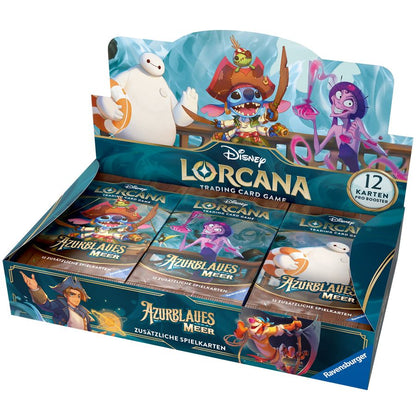 Disney Lorcana: Set 6 - Azurite Sea - Display mit 24 Booster Packs (Deutsch)