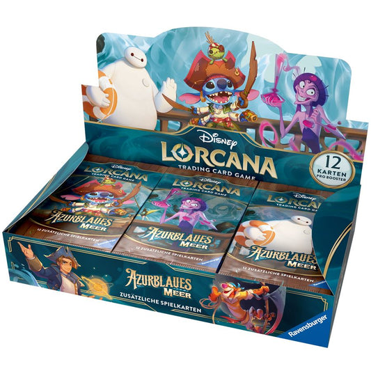 Disney Lorcana: Set 6 - Azurite Sea - Display mit 24 Booster Packs (Deutsch)