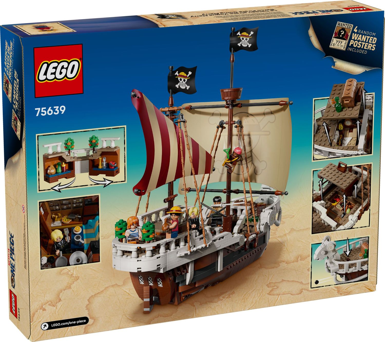 LEGO® ONE PIECE 75639 - Das Piratenschiff Flying Lamb (1376 Teile)
