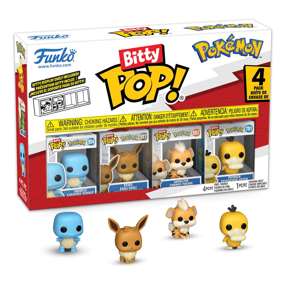 Funko 81135 - Bitty POP - Pokémon - Serie 4 - 4er Pack