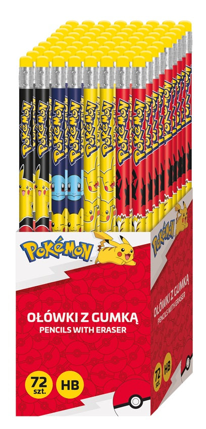 Pokémon - Bleistifte im 72er Display - 4-fach sortiert