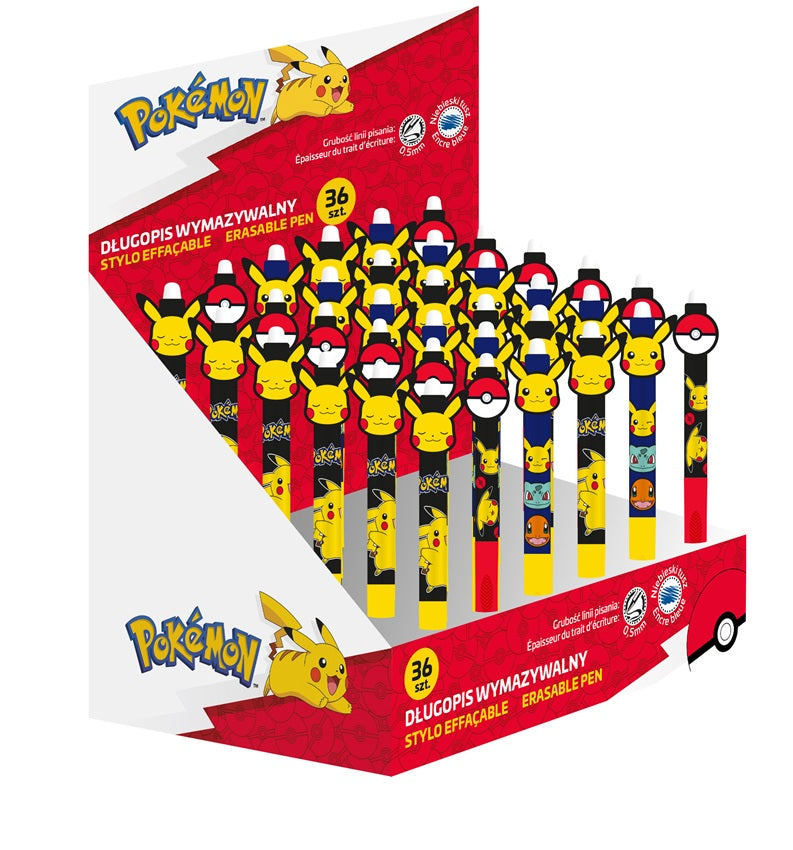 Pokémon - Kugelstifte im 36er Display - 3-fach sortiert