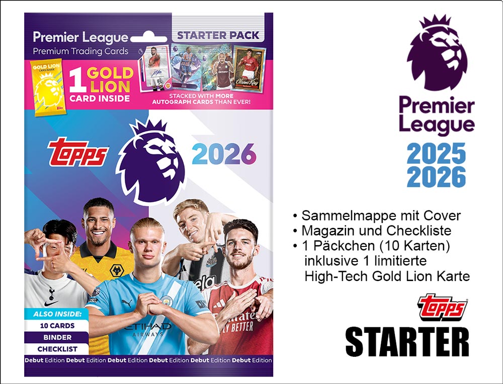 Premier League Trading Cards 2025/2026 – STARTER (20.8.2025)