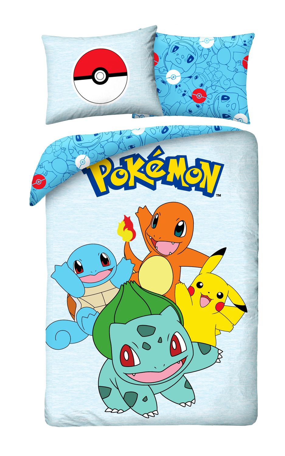 Pokemon - Bettwäsche - 40 x 200 cm + 70 x 90 cm