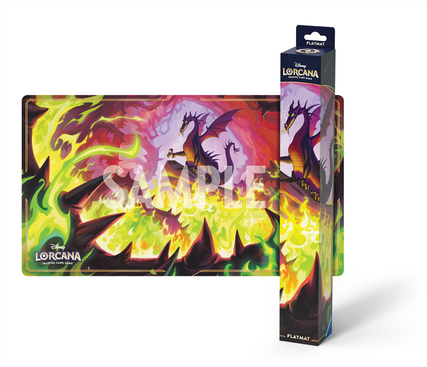 Disney Lorcana: Set 11 - Winterzauber - Spielmatte Drachenfeuer