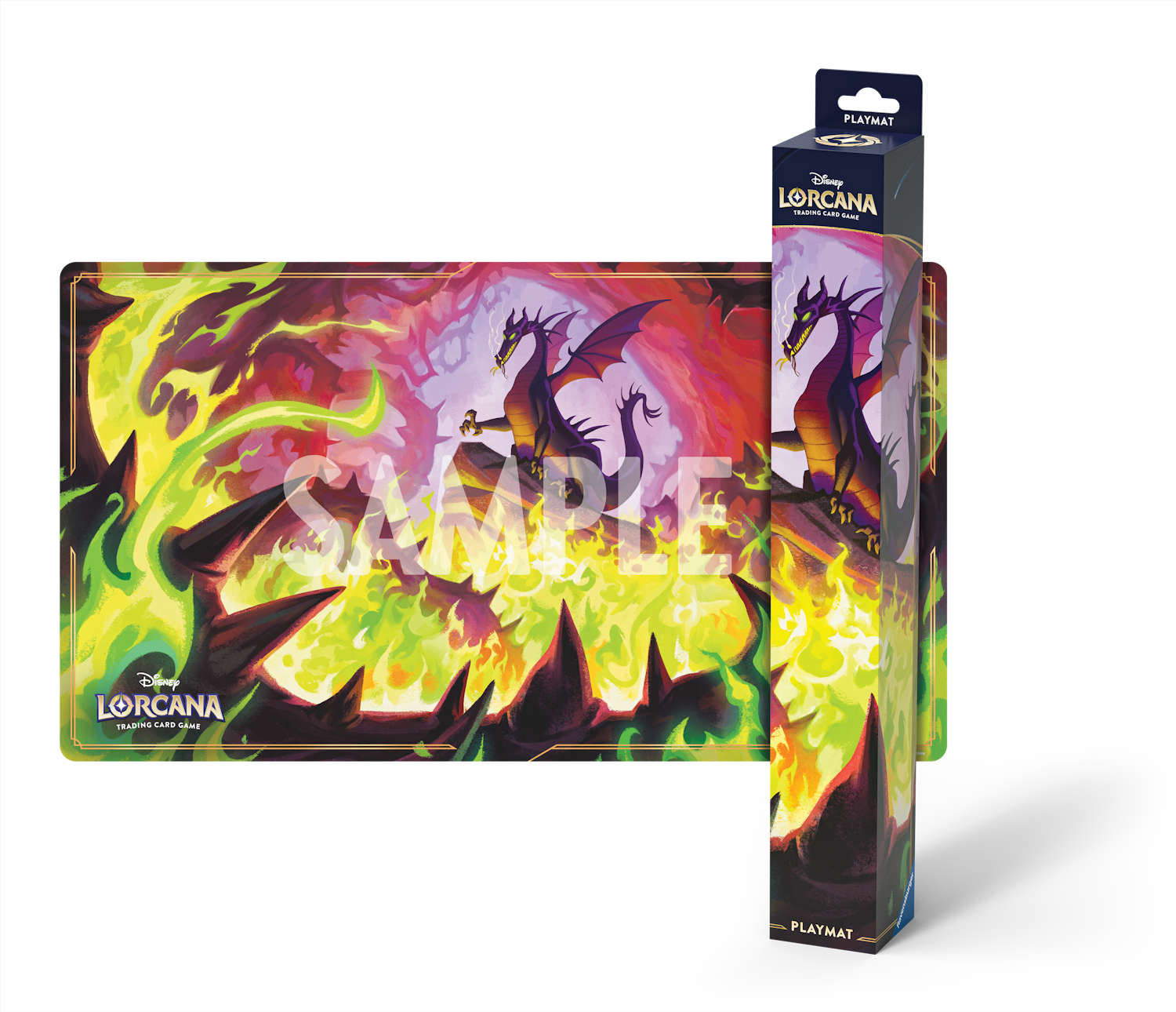 Disney Lorcana: Set 11 - Winterzauber - Spielmatte Drachenfeuer