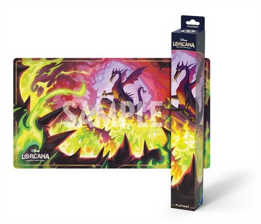 Disney Lorcana: Set 11 - Winterzauber - Spielmatte Drachenfeuer