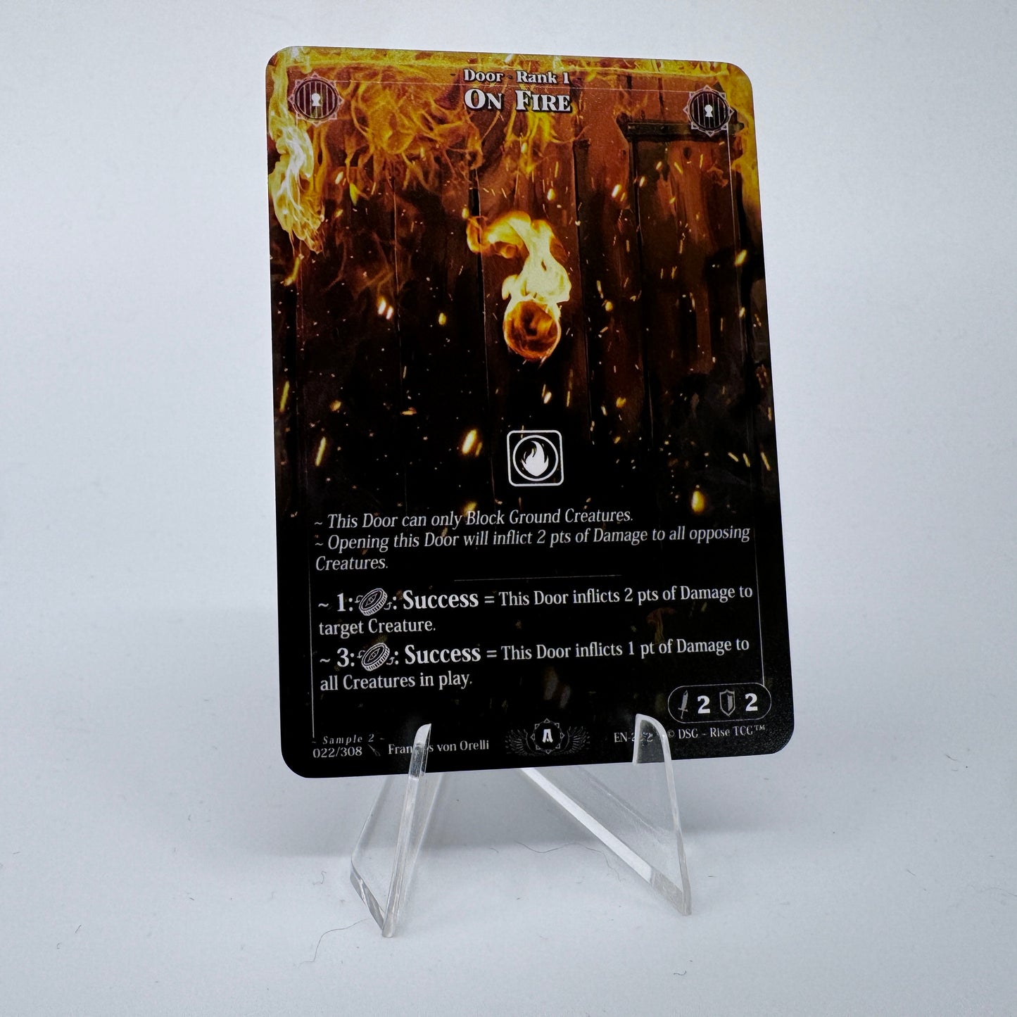 #93 On Fire | 022/308 | Non Holo | Sample 2 | Rare (EN)