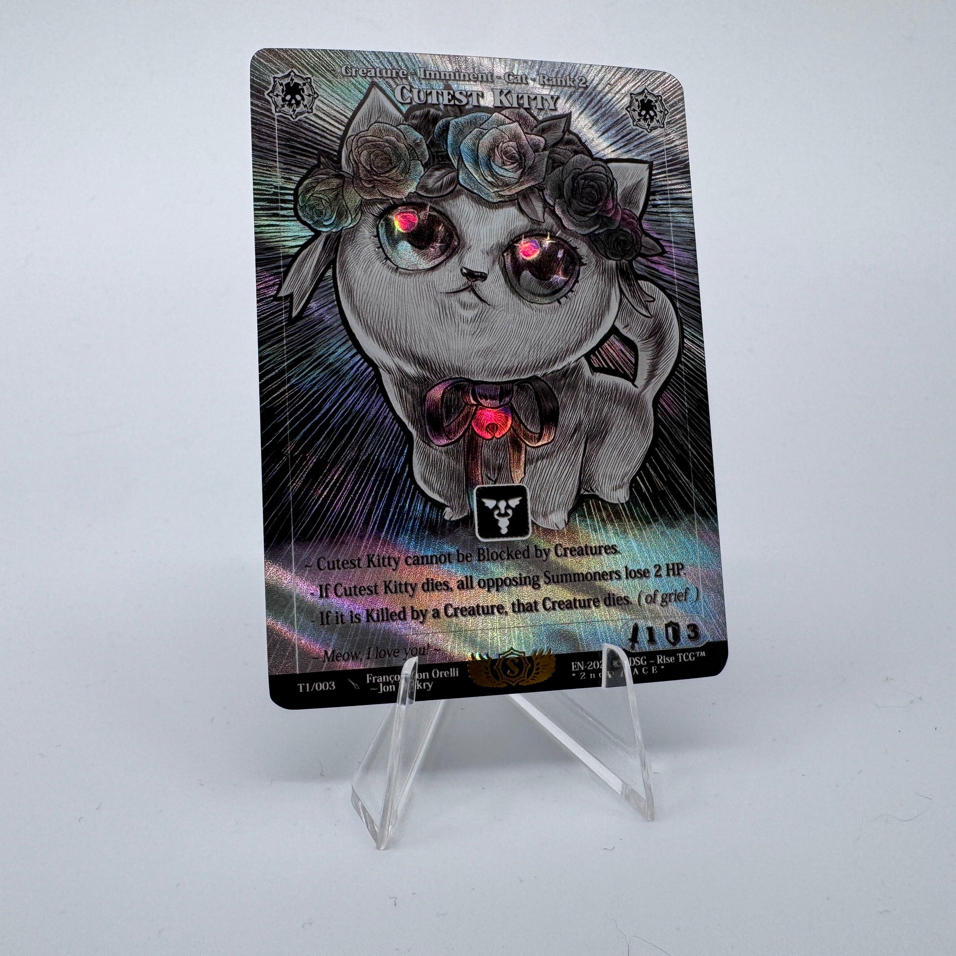 #117 Cuttest Kitty *2nd PLACE* | T1/003 | Holo | Tournament | Rare (EN)