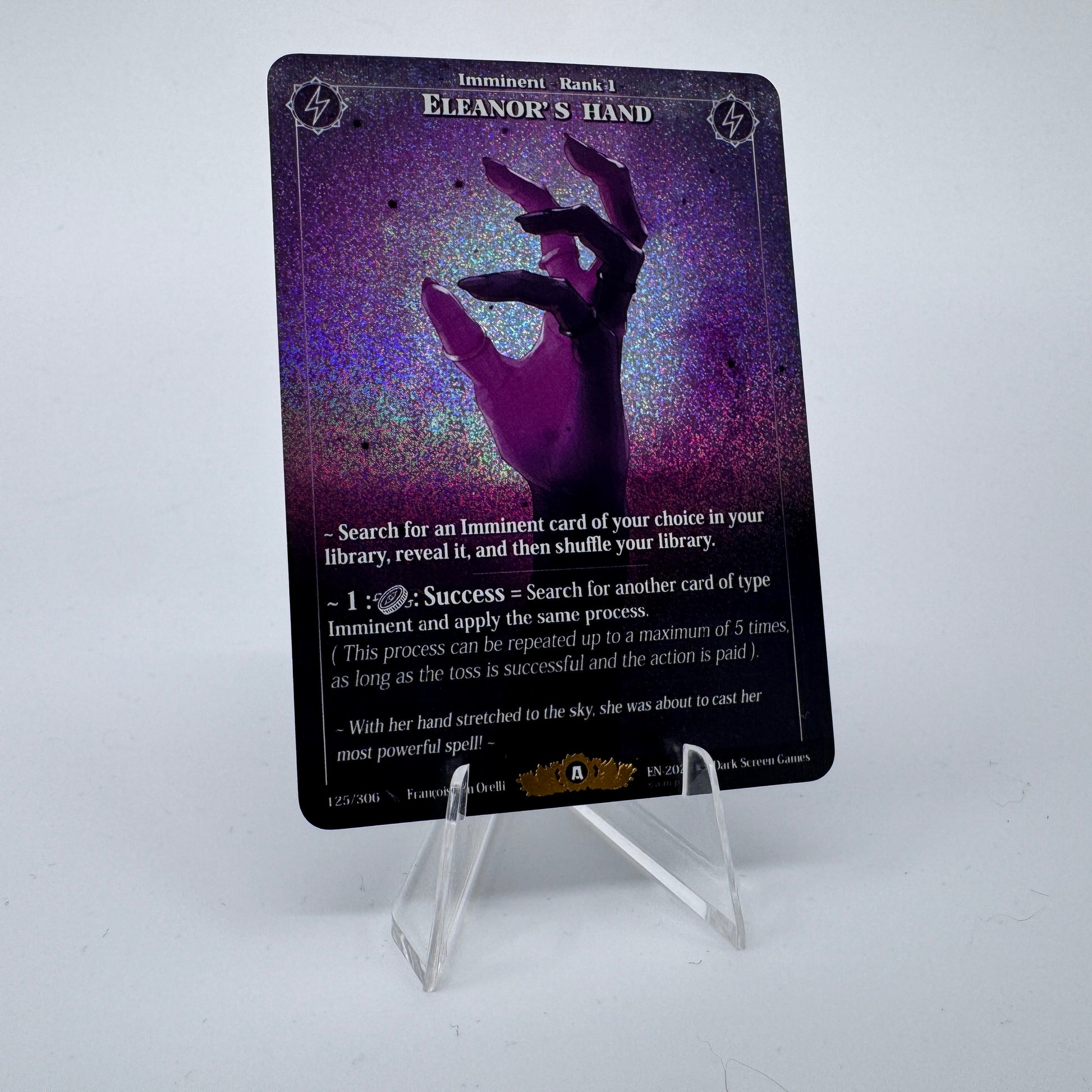 #135 Eleanor's Hand | 125/306 | Glitter Holo | Sample 1 Hot Stamped | Legendary (EN)