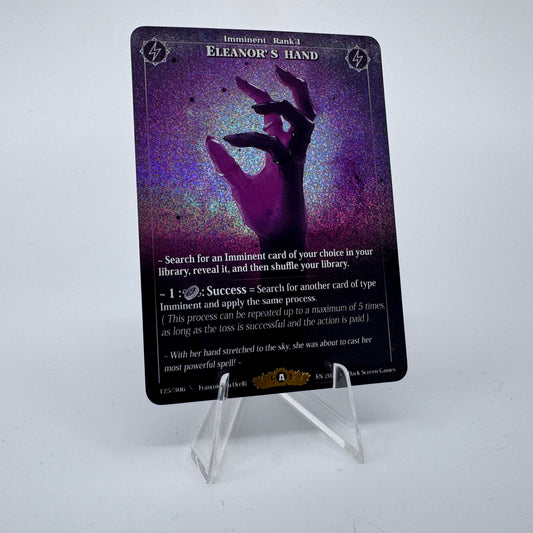 #135 Eleanor's Hand | 125/306 | Glitter Holo | Sample 1 Hot Stamped | Legendary (EN)