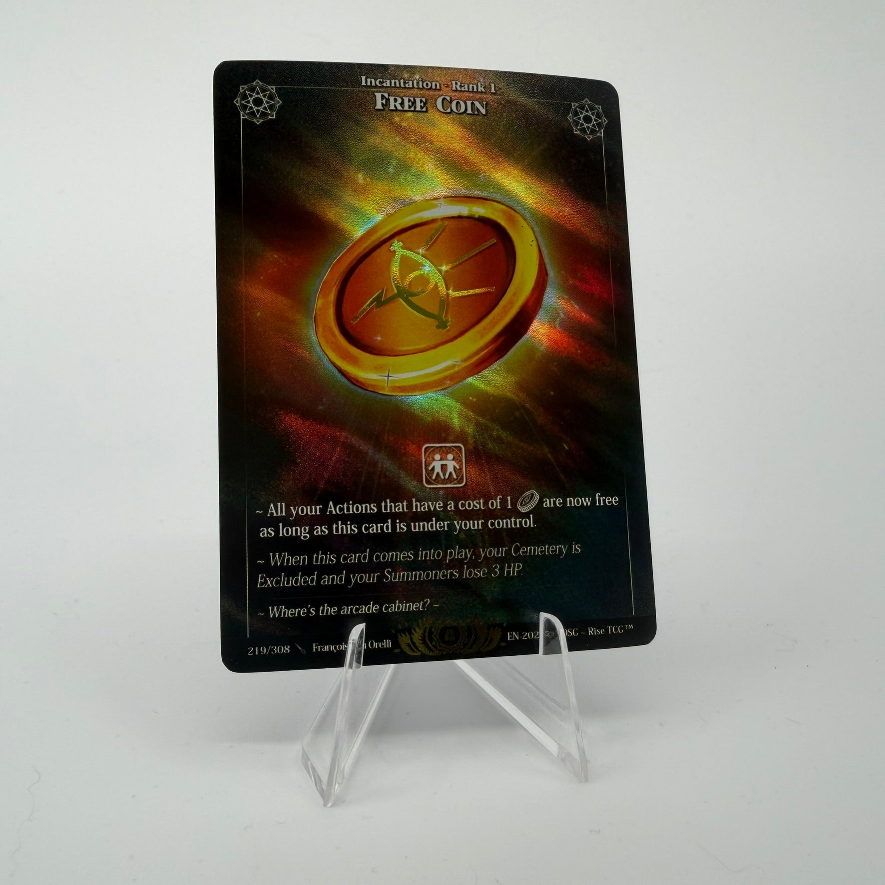 #216 Free Coin | 219/308 | Holo | Alpha | Legendary (EN)