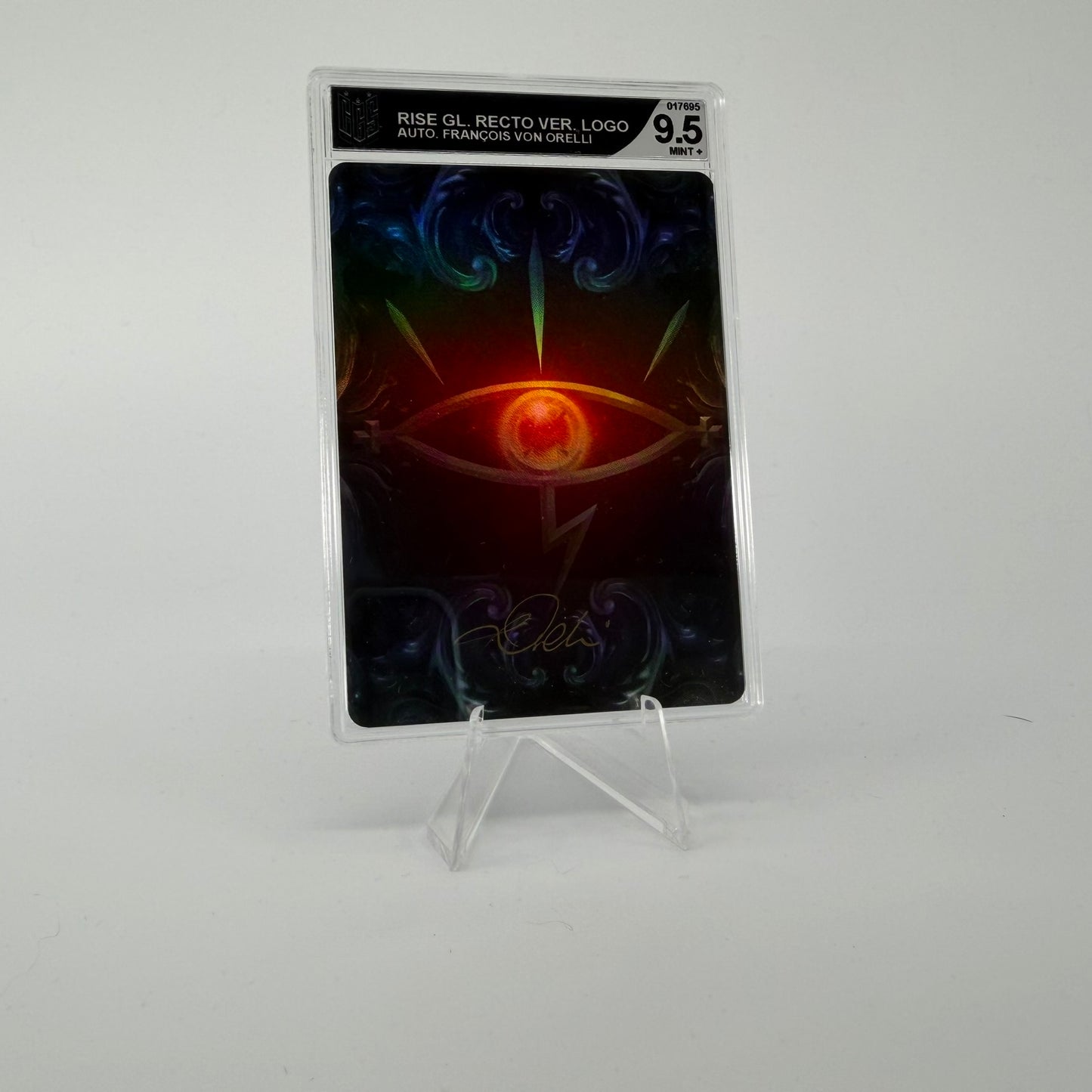 #263 [Graded] Rise Glossy Recto Verse Logo */25 | Full Art Signed by Francois | Vault Pack v1