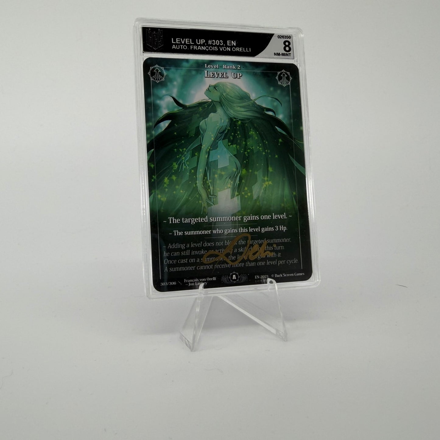 #284 [Graded] Level Up | 303/306 | Non Holo Signed by Francois | Sample 1 | Rare (EN)