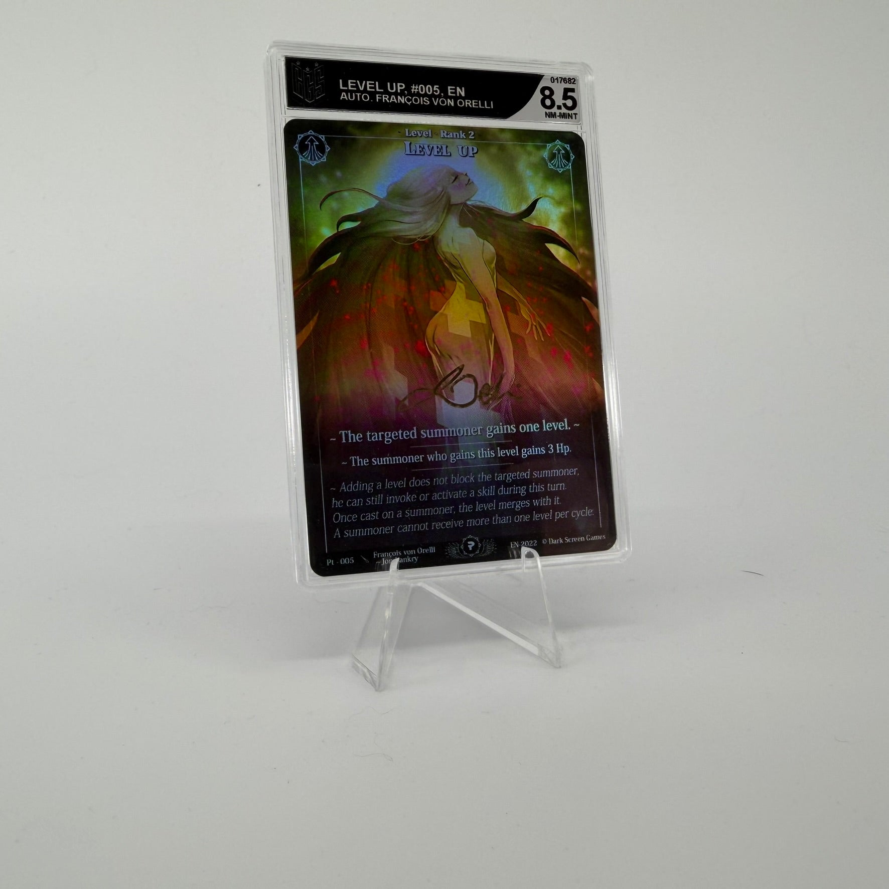 #303 [Graded] Level Up */70 | Pt - 005 | Holo Signed by Francois | Patreon | Rare (EN)