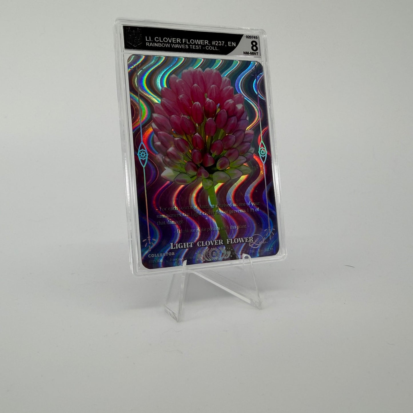 #305 [Graded] Light Clover Flower */5 | 237/306 | Rainbow Waves Test Collector | Vault Pack v1 | Legendary (EN)