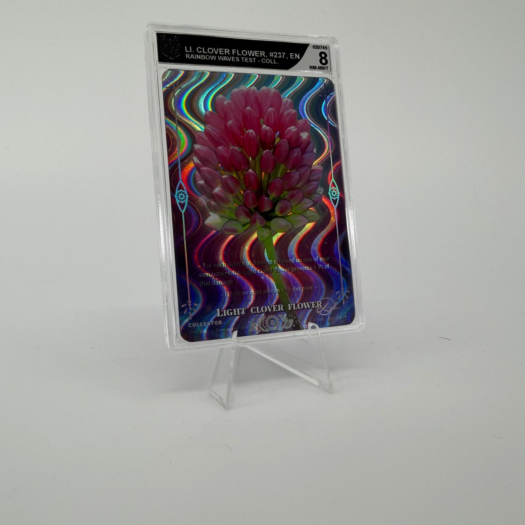 #305 [Graded] Light Clover Flower */5 | 237/306 | Rainbow Waves Test Collector | Vault Pack v1 | Legendary (EN)