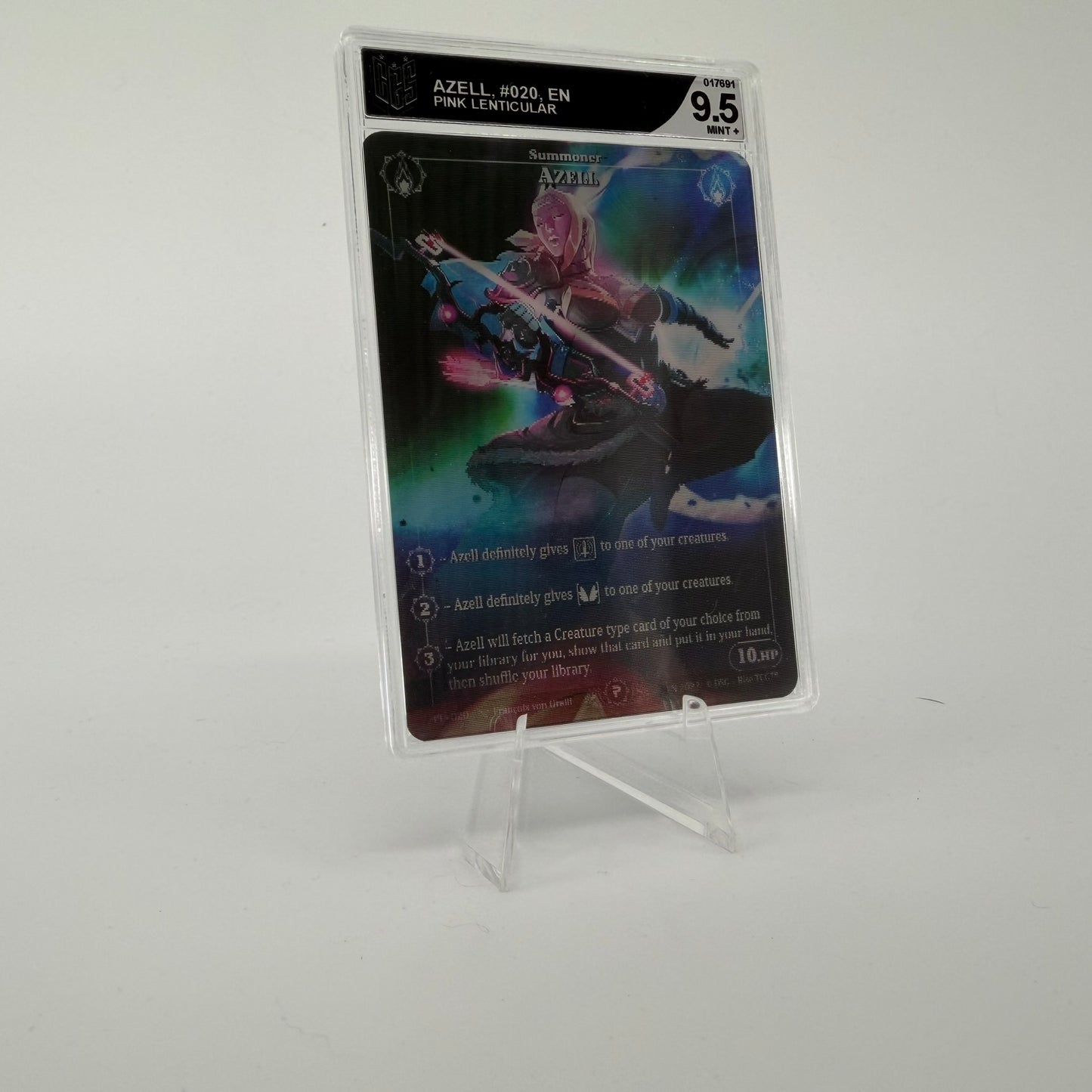 #321 [Graded] Azell */100 | Pt - 020 | Pink Lenticular | Patreon | Rare (EN)