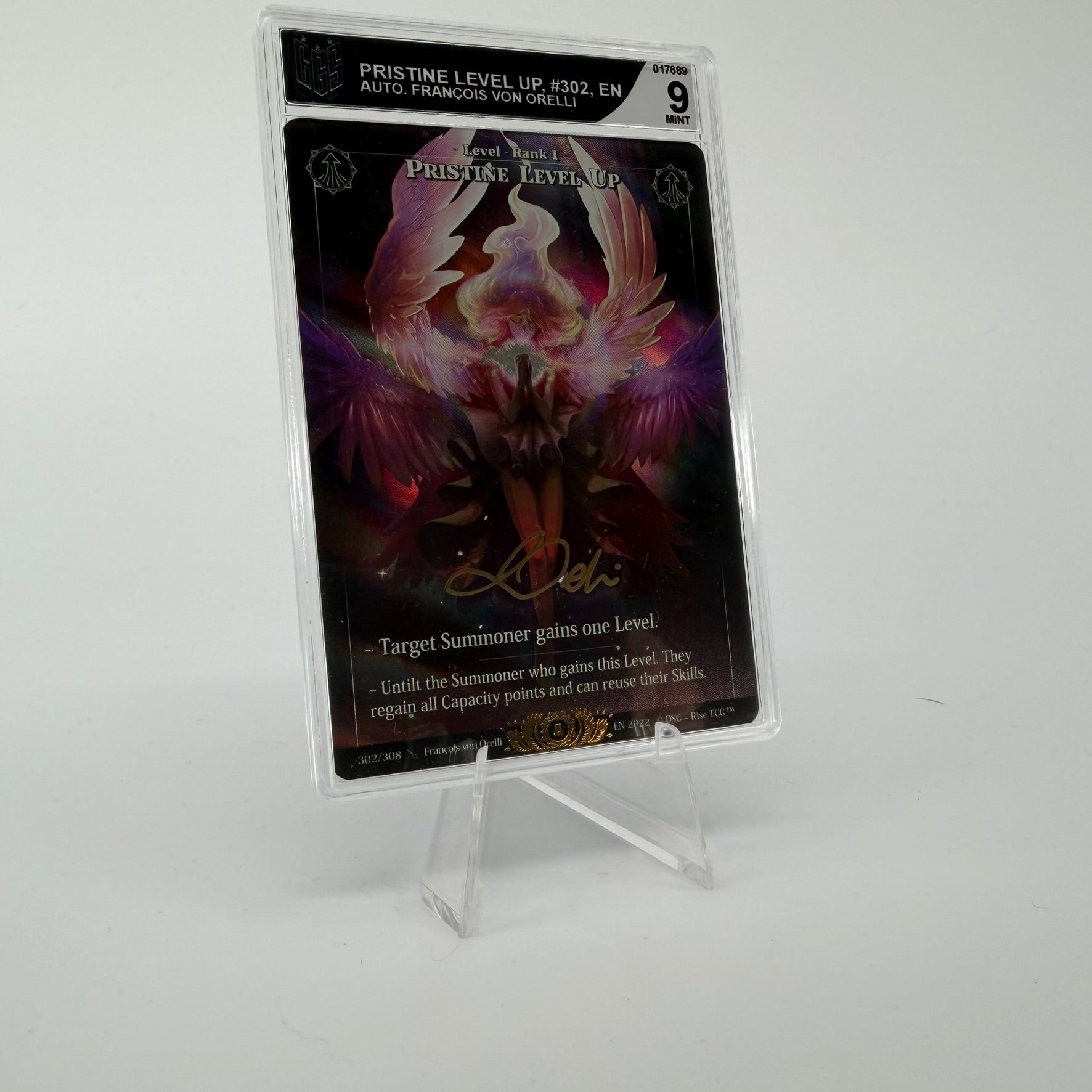 #324 [Graded] Pristine Level Up | 302/308 | Holo Signed by Francois | Alpha | Legendary (EN)