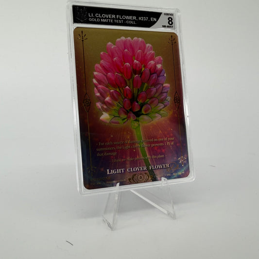 #328 [Graded] Light Clover Flower */5 | 237/306 | Gold Matte Test Collector | Legendary (EN)