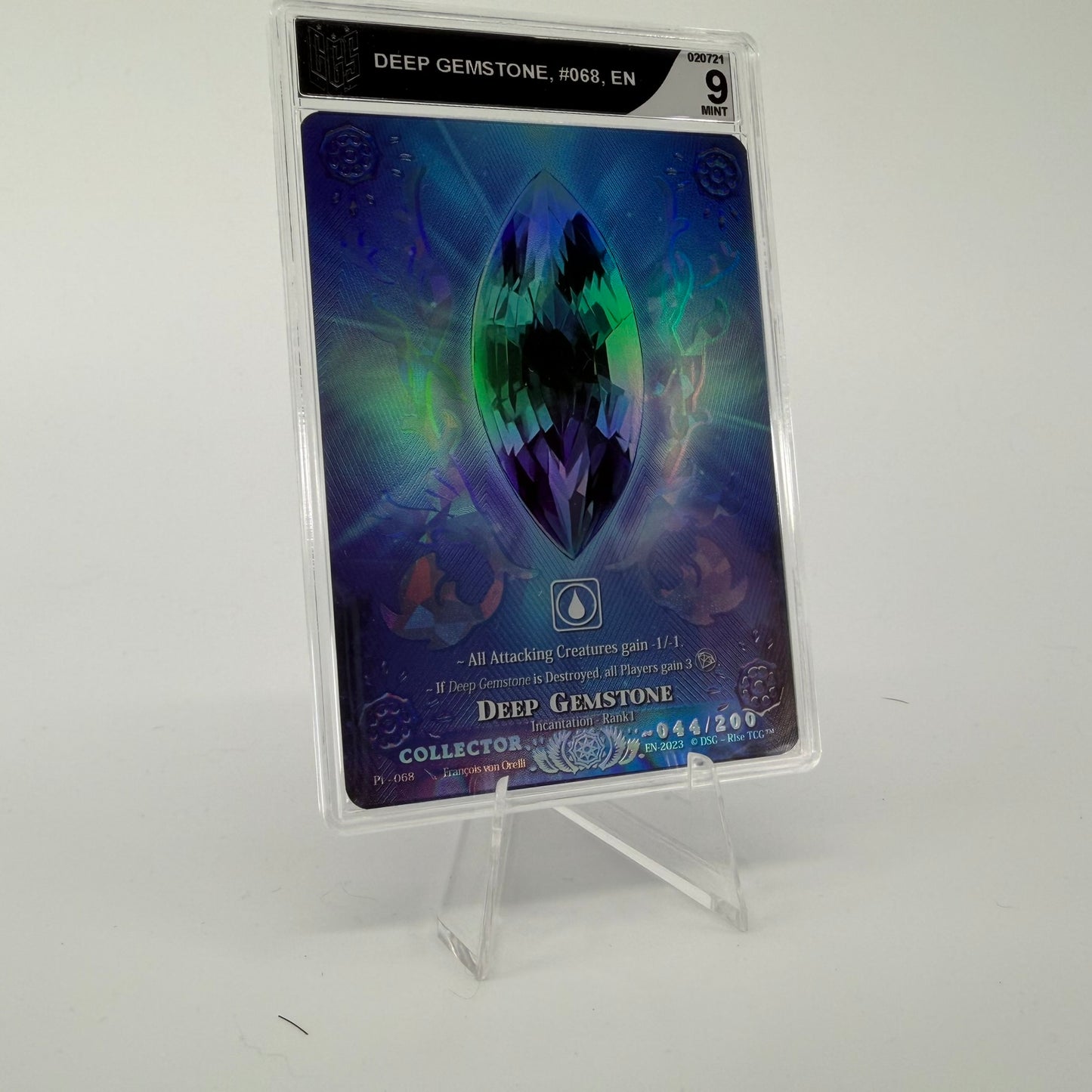 #329 [Graded] Deep Gemstone */200 | Pt - 068 | Collector 044/200 | Prestige 2023 | Legendary (EN)