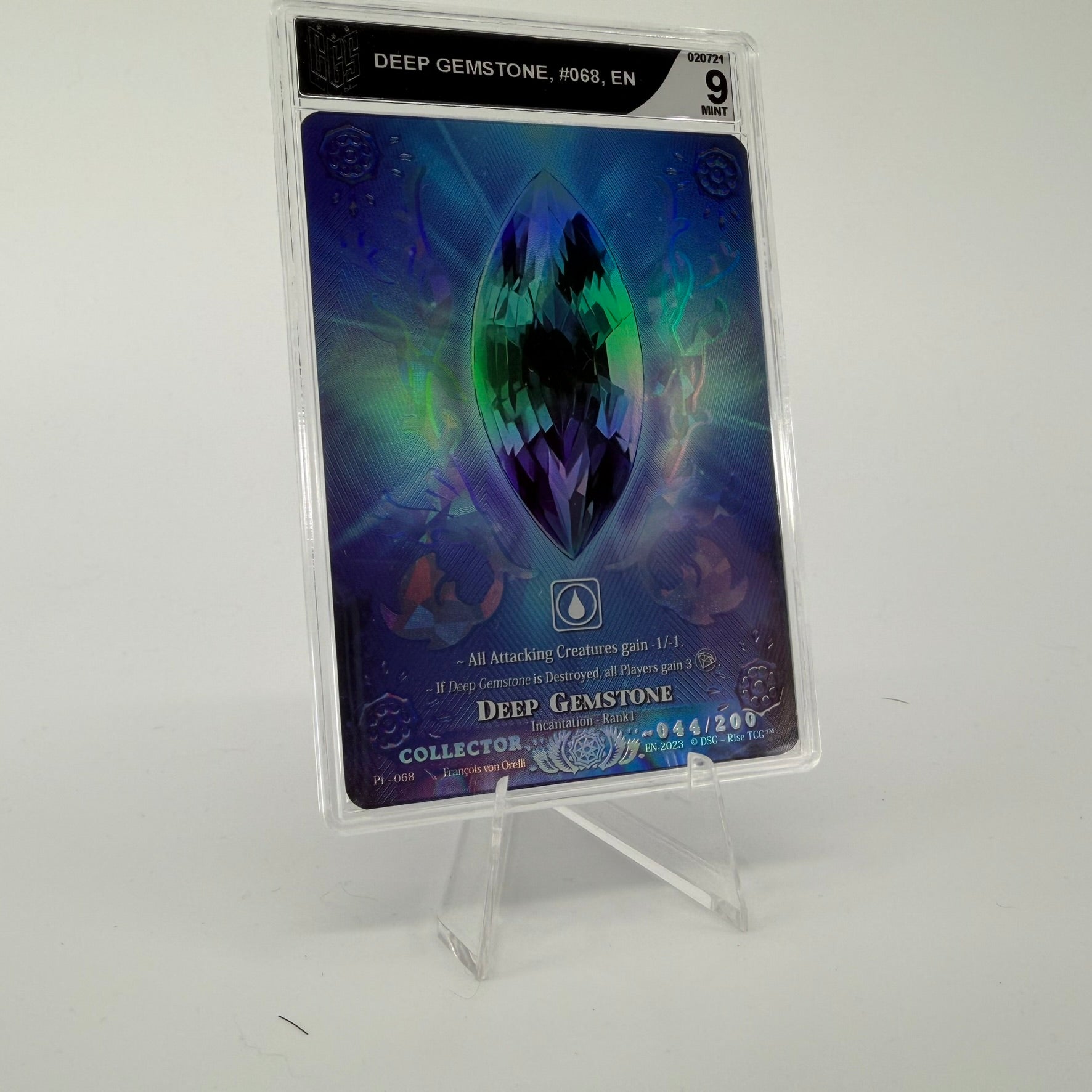 #329 [Graded] Deep Gemstone */200 | Pt - 068 | Collector 044/200 | Prestige 2023 | Legendary (EN)