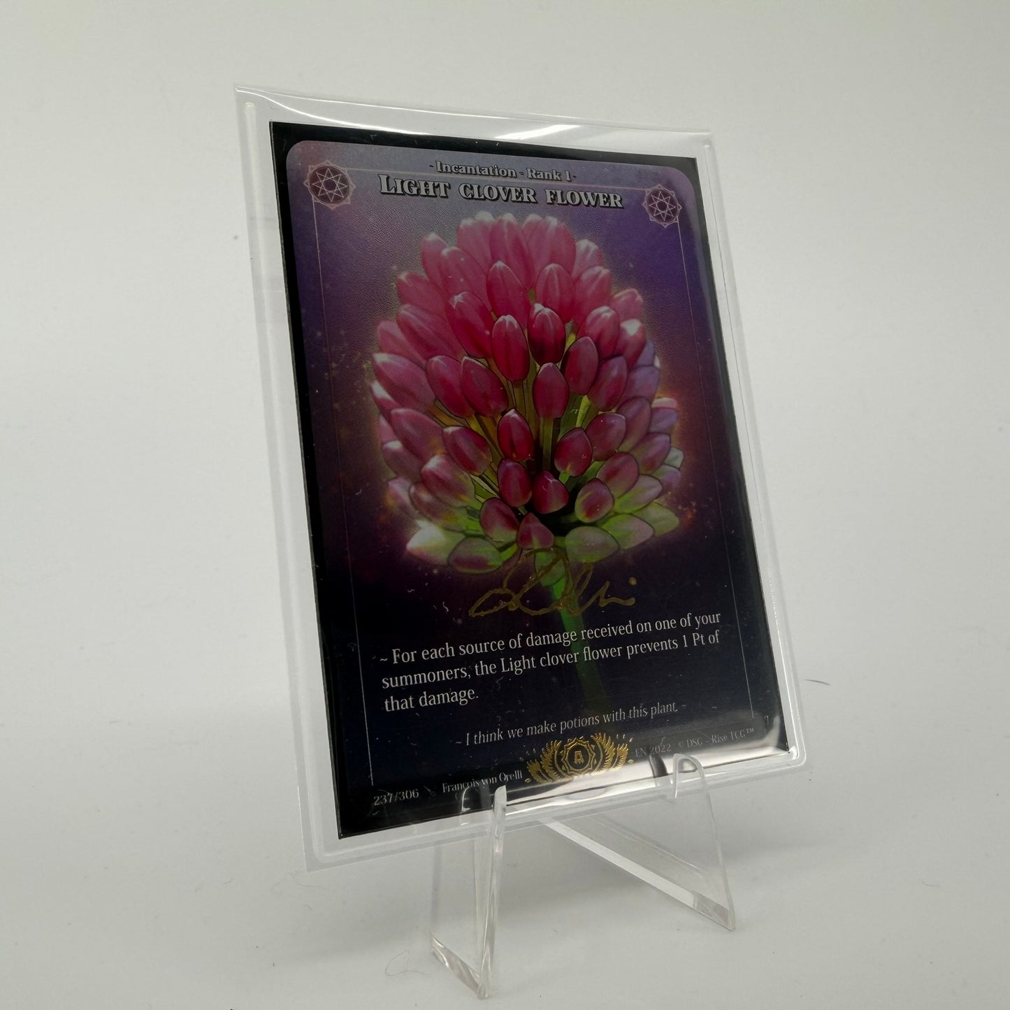 #339 Light Clover Flower | 237/306 | Holo Signed by Francois | Sample-C | Legendary (EN)