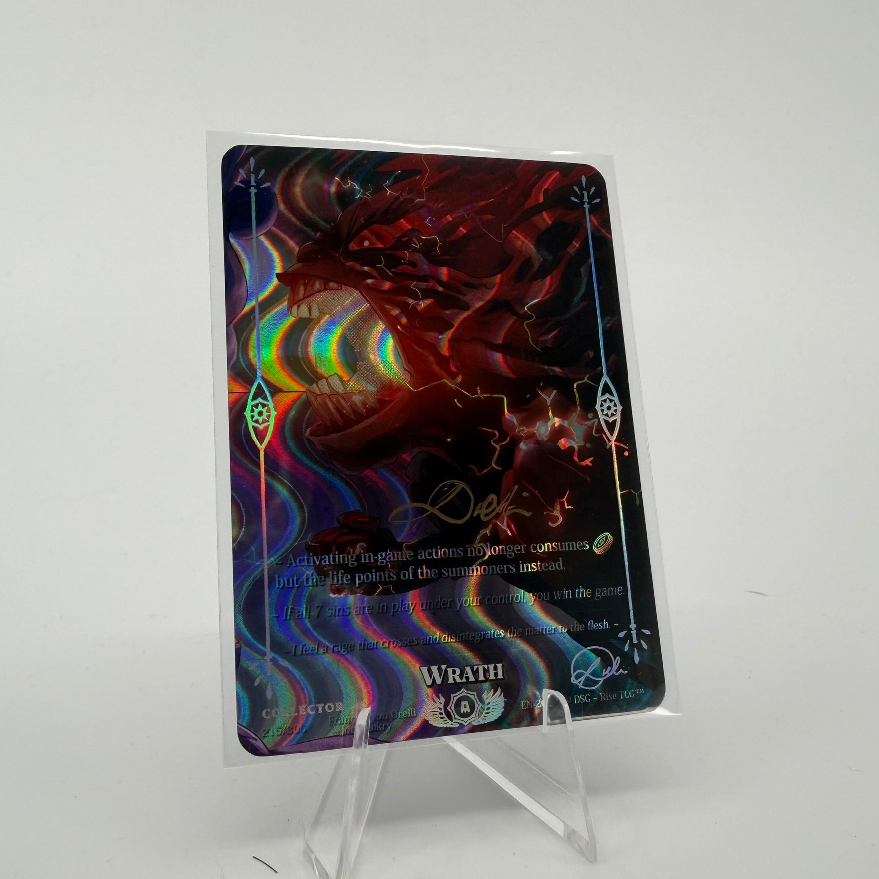 #355 Wrath */5 | 215/306 | Rainbow Waves Test Collector Signed by Francois | Vault Pack v1 | Rare (EN)