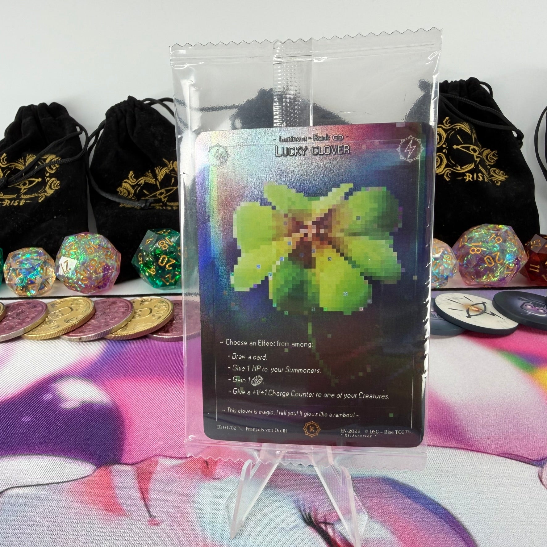 #411 Lucky Clover | EB01/02 | Holo | Kickstarter Early Bird Promo Pack | Common (EN)