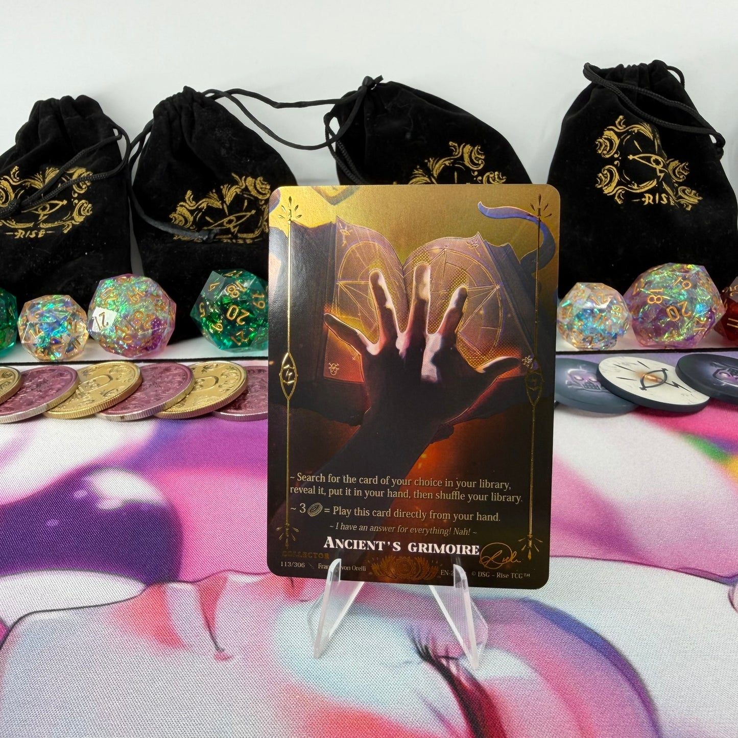 #417 Ancient's Grimoire */5 | 113/306 | Collector Test Matte | Legendary (EN)