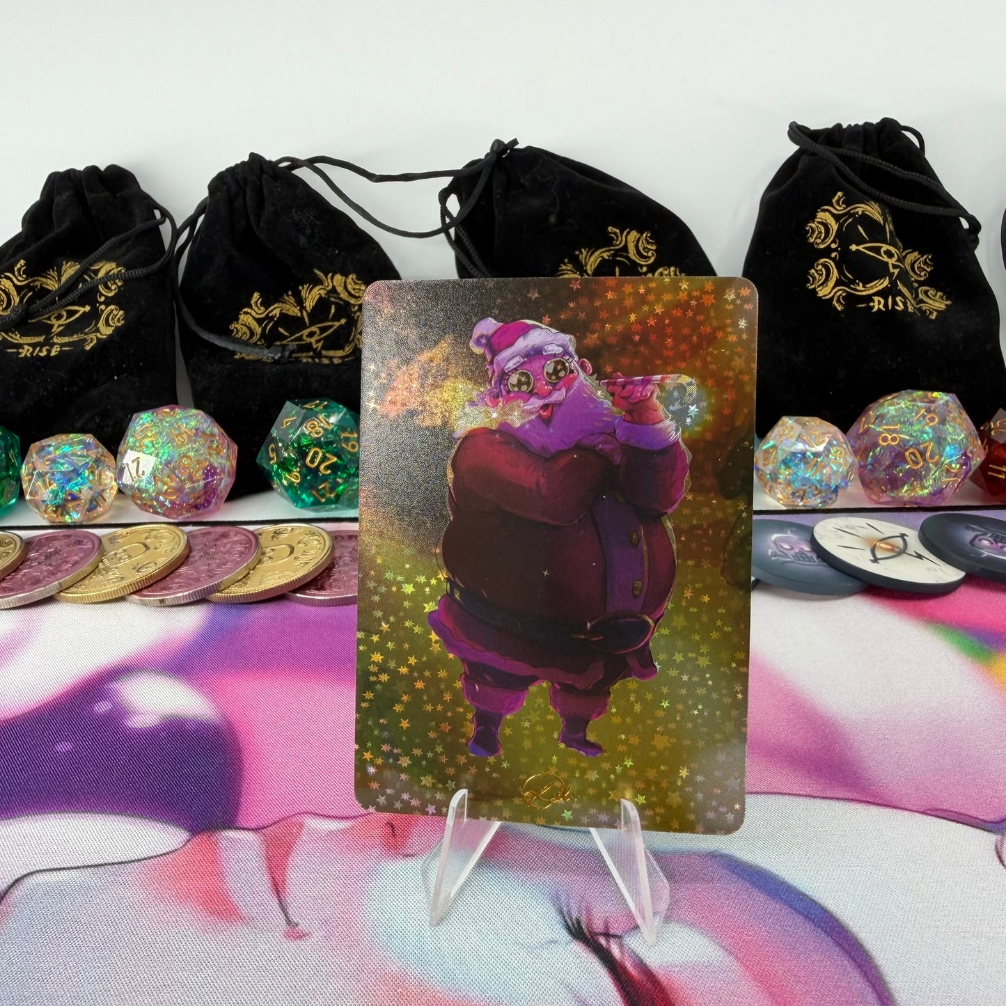 #444 Papa Santa GOLD */10 | Test Full Art Star Foil | Vault Pack v1